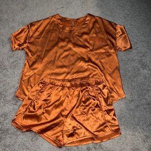 Burnt orange pajama set